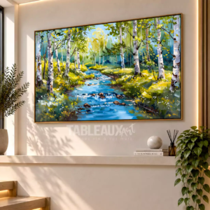 Rivière D’émeraude : Tableau Paysage Contemporain