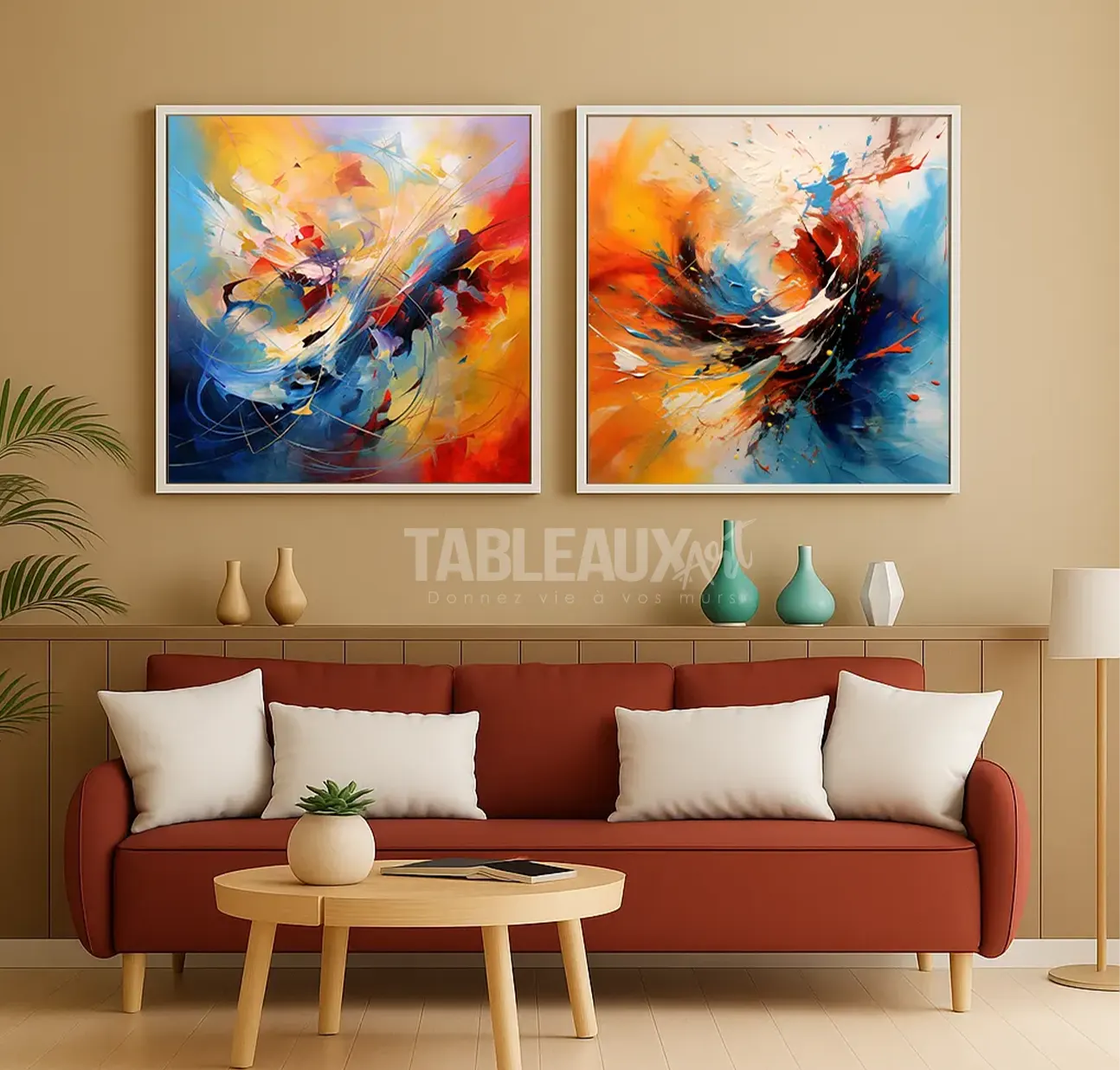 Cascade : Tableaux Diptyque
