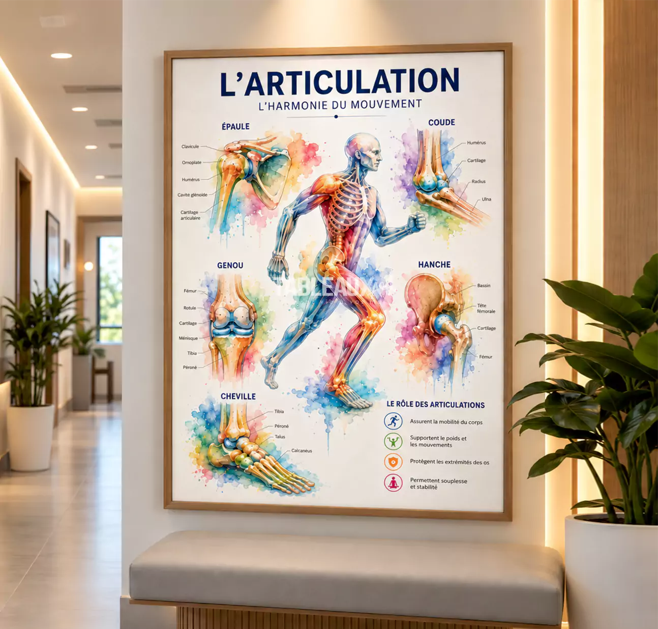 Articulation : Tableau Pour Cabinet Médical
