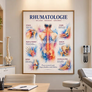 Rhumatologie : L'harmonie Du Mouvement - Tableau Pour Cabinet Médical